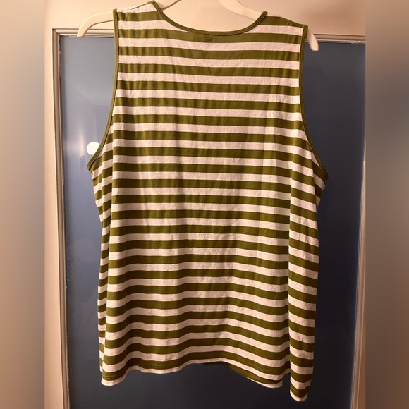 ASOS CURVE striped olive and white size 14 - Picture 2 of 3